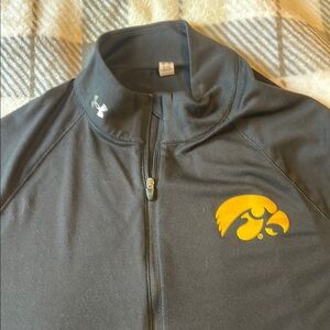 Under Armour Black and Yellow Quarter-Zip Pullover